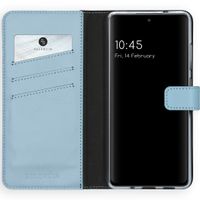 Selencia Echtleder Klapphülle Samsung Galaxy S20 FE - Air Blue