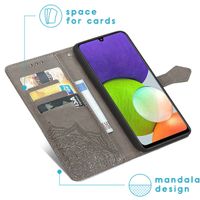 imoshion Mandala Klapphülle für das Samsung Galaxy M22 / A22 (4G) - Grau