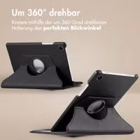 imoshion 360° drehbare Klapphülle Samsung Galaxy Tab A11 - Schwarz