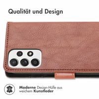 imoshion Luxuriöse Klapphülle Samsung Galaxy A53 - Braun