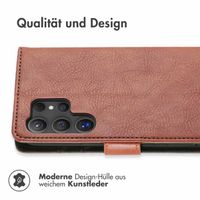 imoshion Luxuriöse Klapphülle für das Samsung Galaxy S24 Ultra - Braun