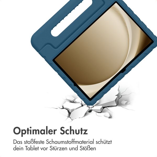 imoshion Schutzhülle mit Handgriff kindersicher Samsung Galaxy Tab A11 Plus / A9 Plus - Dunkelblau