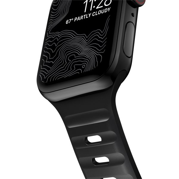 Nomad Sport Armband FKM für das  Apple Watch Series 1 t/m 11 / SE / Ultra (44/45/46/49 mm) - Schwarz