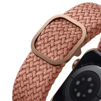 Uniq Aspen Geflochtenes Armband für das  Apple Watch Series 1 t/m 11 / SE / Ultra (44/45/46/49 mm) - Grapefruit Pink