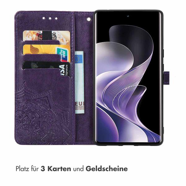 imoshion Mandala Klapphülle Xiaomi Poco X7 - Violett