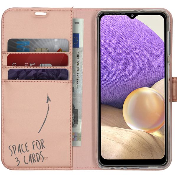 Accezz Wallet TPU Klapphülle Samsung Galaxy A32 (5G) - Roségold