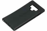 Leder Silikon-Case Schwarz für das Samsung Galaxy Note 9