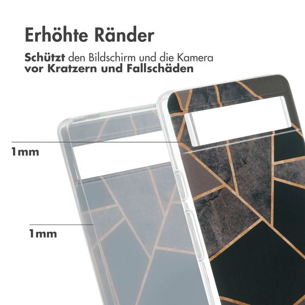 imoshion Design Hülle Google Pixel 6a - Black Graphic