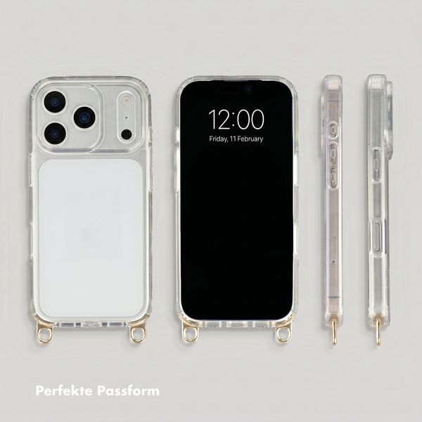 Selencia Backcover mit abnehmbaren Haken Apple iPhone 18 Pro / 17 Pro - Transparent
