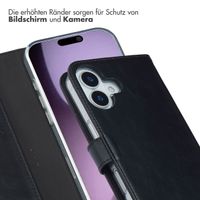 Selencia Echtleder Klapphülle Apple iPhone 17 - Schwarz