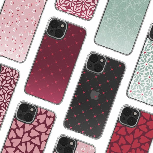 imoshion Design Hülle Apple iPhone 14 - Crush Check Coral Dust