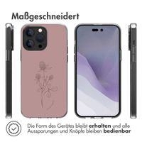 imoshion Design Hülle für das iPhone 14 Pro Max - Floral Pink