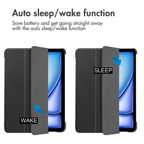 imoshion Trifold Klapphülle Apple iPad Air 13 Zoll (2026) M4 / (2025) M3 / (2024) M2 - Schwarz