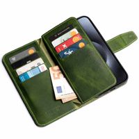 Wachikopa Multi Wallet Bookcase für das iPhone 15 Pro - Forest Green