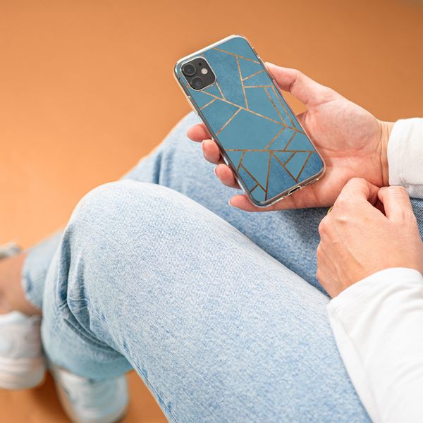 imoshion Design Hülle iPhone 12 (Pro) - Blue Graphic