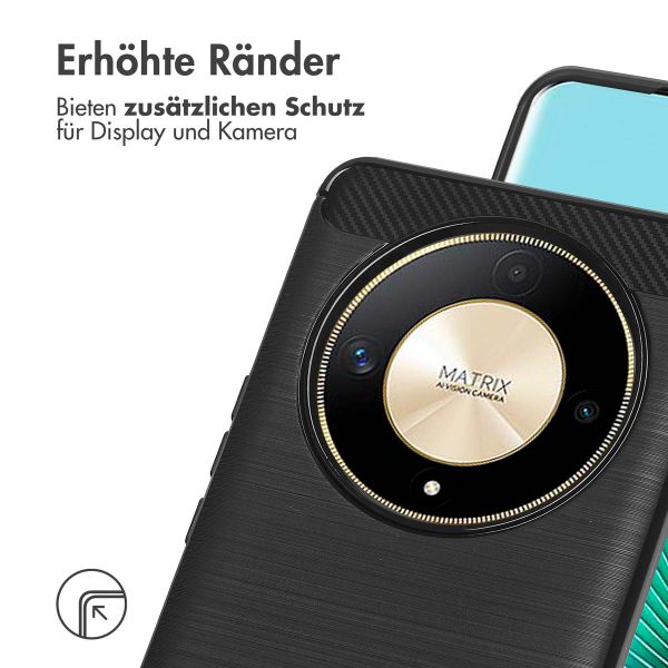 imoshion Brushed Back Cover Honor Magic 6 Lite - Schwarz