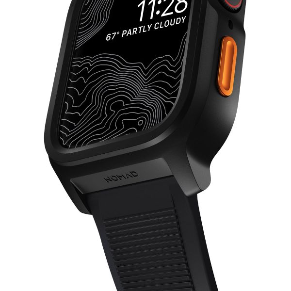 Nomad Robustes Gehäuse für die Apple Watch Series 4-9 / SE – 44/45 mm – Schwarz