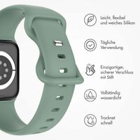 imoshion Silikon-Armband⁺ für  Apple Watch Series 1 t/m 11 / SE / Ultra (44/45/46/49 mm) - Größe M/L - Pine