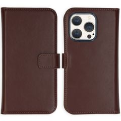 Selencia Echtleder Klapphülle Apple iPhone 15 Pro - Braun