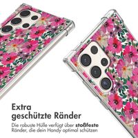 imoshion Design Hülle mit Band Samsung Galaxy S23 Ultra - Flower Water
