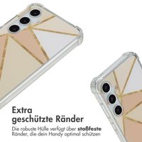 imoshion Design Hülle mit Band Samsung Galaxy A55 - Beige Graphic