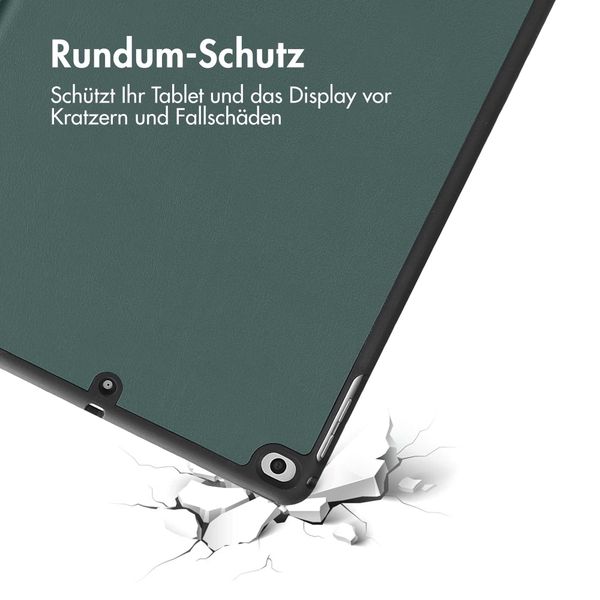 imoshion Trifold Klapphülle Apple iPad 6 (2018) 9.7 Zoll / iPad 5 (2017) 9.7 Zoll / Air 2 (2014)/Air 1 (2013) - Dunkelgrün