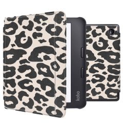 imoshion Design Slim Hard Case Sleepcover mit Stand für das Kobo Libra 2 / Tolino Vision 6 - Leopard