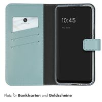 Selencia Echtleder Klapphülle Samsung Galaxy A34 (5G) - Hellblau