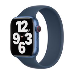 Apple Silikon Solo Loop für das  Apple Watch | 38/40/41/42 mm - Größe 6 - Abyss Blue
