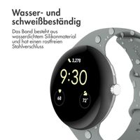 imoshion Silikon-Armband⁺ für  Google Pixel Watch 3 / 4 (45 mm) - Größe L - Grau