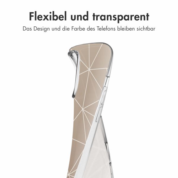 imoshion Design Hülle Apple iPhone 16 Pro - Graphic Lines Beige