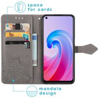 imoshion Mandala Klapphülle für das Oppo A96 - Grau