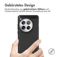 imoshion Brushed Back Cover für das OnePlus 12 - Schwarz