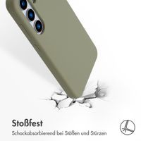 Accezz Liquid Silikoncase mit MagSafe Samsung Galaxy S25 - Cooper Green