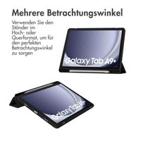 imoshion Trifold Hardcase Klapphülle für das Samsung Galaxy Tab A9 Plus - Schwarz