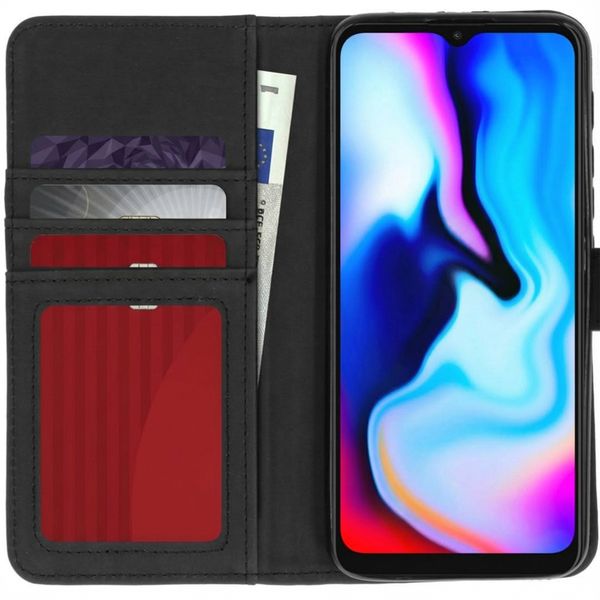 imoshion Luxuriöse Klapphülle Motorola Moto E7 Plus / G9 Play - Schwarz