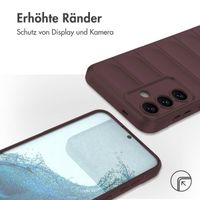 imoshion EasyGrip Back Cover für das Samsung Galaxy S24 Plus - Aubergine 