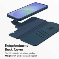 Accezz 2-in-1 Klapphülle aus Leder mit MagSafe Samsung Galaxy A36 / A56 - Nightfall Blue