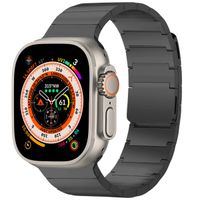 Selencia Edelstahl Magnetarmband für das Apple Watch Series 1-10 / SE / Ultra (2) - 42/44/45/46/49 mm - Schwarz