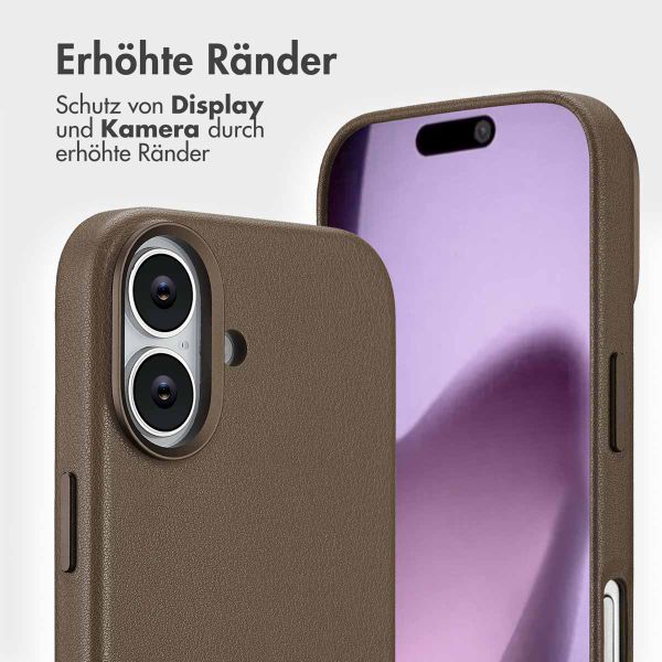 Accezz 2-in-1 Klapphülle aus Leder mit MagSafe Apple iPhone 17 - Kaffeebraun