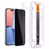 Spigen GLAStR Privacy EZ Fit Displayschutzfolie + Applicator Apple iPhone 16 / 15