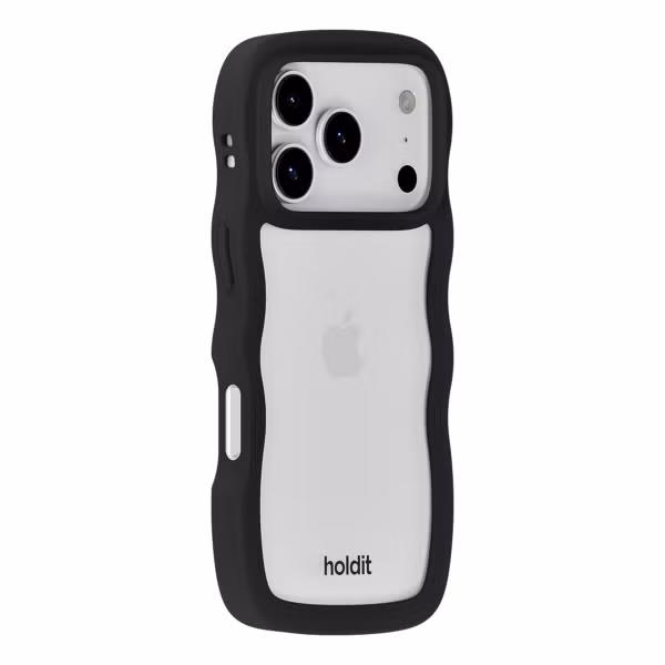 Holdit Wavy Case Apple iPhone 17 Pro Max - Black / Transparent