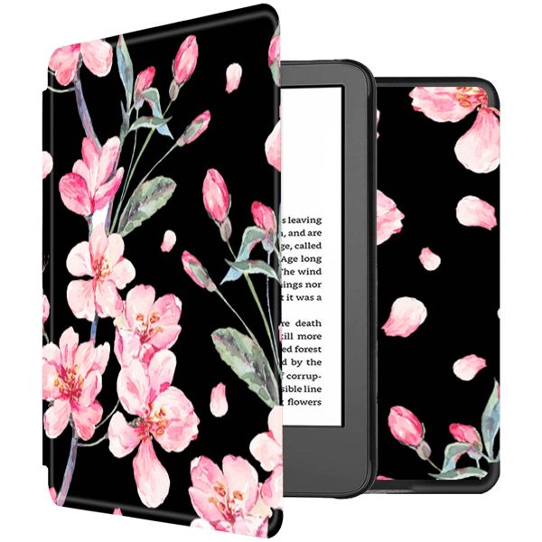 imoshion Design Slim Hard Case Sleepcover für das Amazon Kindle (2024) / Amazon Kindle (2022) 11th gen - Blossom