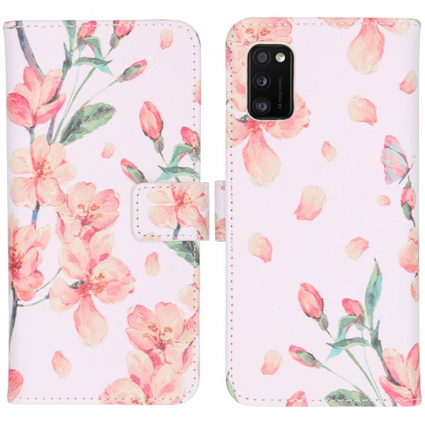 imoshion Design TPU Klapphülle für das Samsung Galaxy A41 - Blossom Watercolor