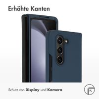 Accezz Liquid Silikoncase Samsung Galaxy Z Fold 5 - Dunkelblau