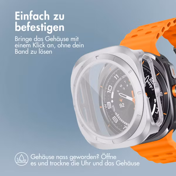 imoshion Full Cover Hard Case Samsung Galaxy Watch Ultra (2024/2025) - Silber
