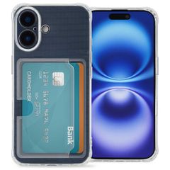 imoshion Soft Case Back Cover mit Kartenhalter Apple iPhone 16 - Transparent