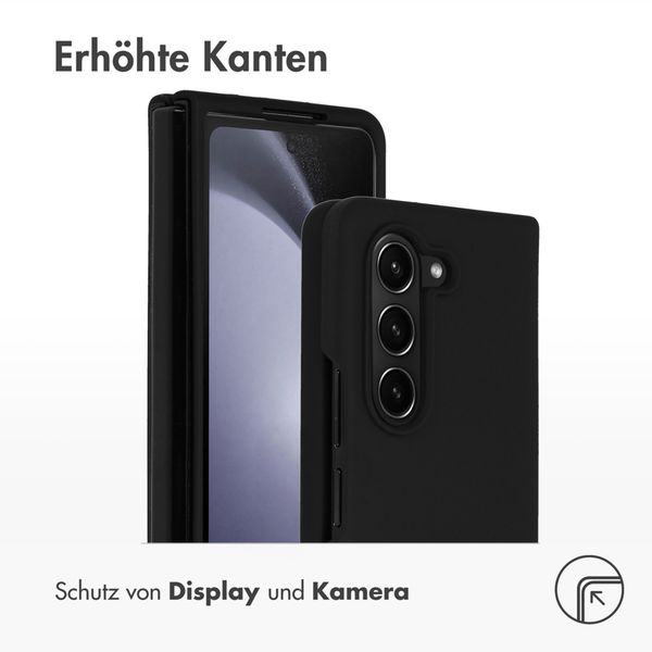 Accezz Liquid Silikoncase Samsung Galaxy Z Fold 5 - Schwarz