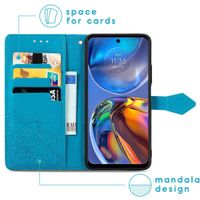 imoshion Mandala Klapphülle für das Motorola Moto E32 / E32s - Türkis