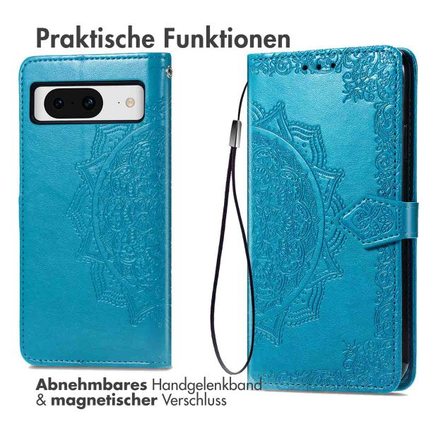 imoshion Mandala Klapphülle Google Pixel 8 - Türkis